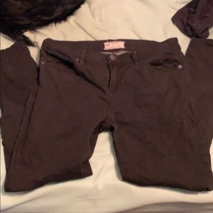 Free people black mid rise pants